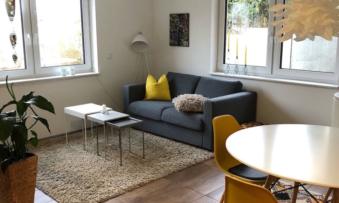 Reinhardshausen Apartment | Vacation apartment with distant views and sunset from your own terrace.