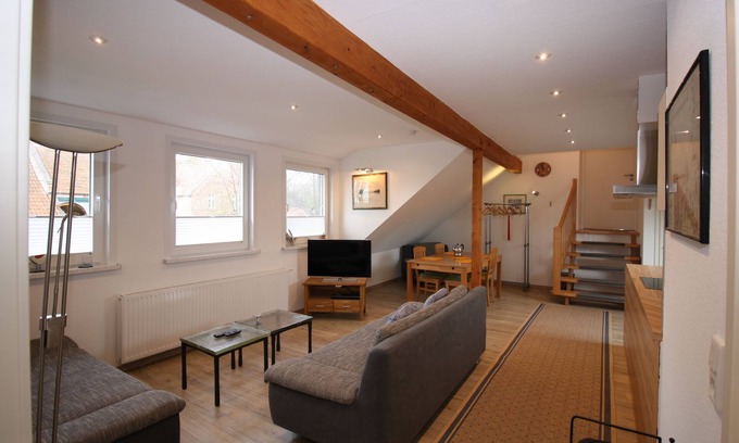 Pilsum Apartment | Vacation apartment "Nordlicht" with large garden in the heart of Pilsum