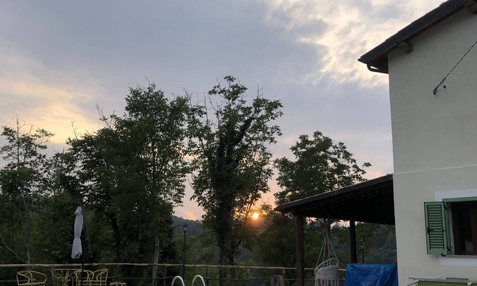 Rocca Santo Stefano Villa | Veranda and swimming pool in the forest near cultural and natural sites
