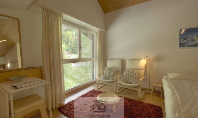 Anzere Apartment | Very confortable 28 m2 studio, entirely refurbished in 2009, with view on the slopes, in the center