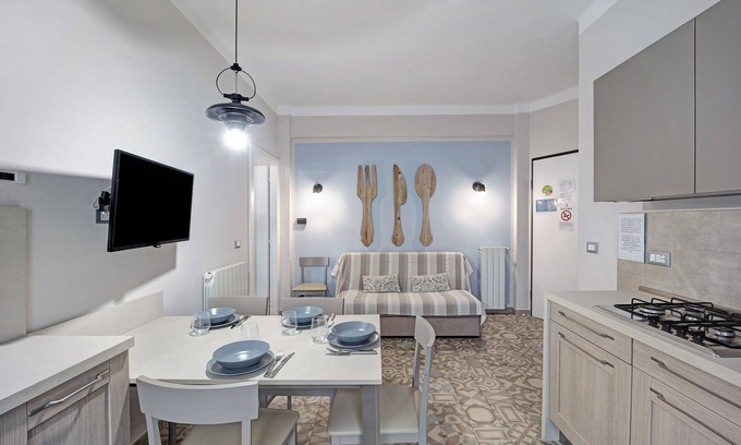 Diano Marina Apartment | 'Victoria Apartments Maiolica' with Balcony, A/C & Wi-Fi
