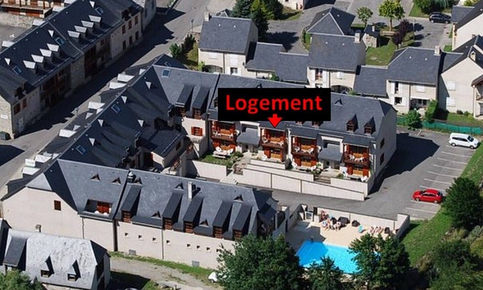 Vignec Apartment | Vignec - Saint Lary: 3-room apartment 50m² cabin, balcony, mountain view, parking, WIFI