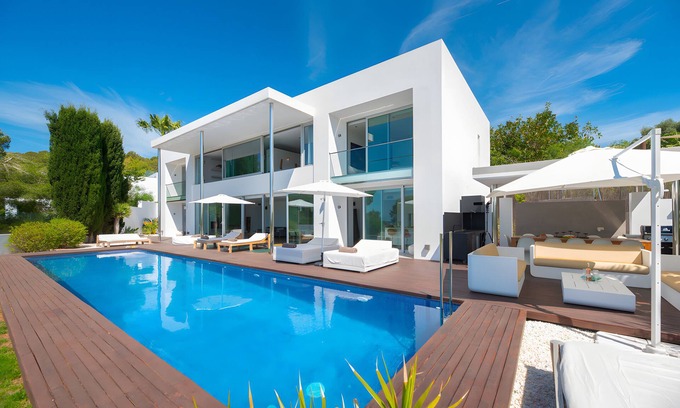 Sant Josep de sa Talaia Villa | Villa '10-9' with Sea View, Wi-Fi and Air Conditioning