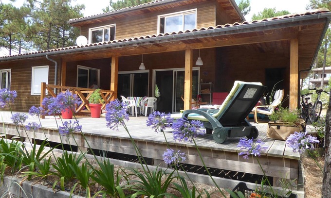Carcans Plage Villa | VILLA 300m FROM THE OCEAN, CLOSE TO MAUBUISSON LAKE, FACING THE FOREST