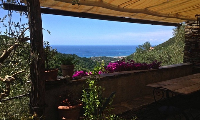 Cogorno Villa | Villa among olive trees with sea view