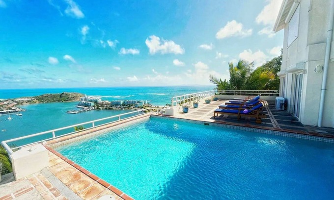 Oyster Pond Villa | Villa Angelina with Amazing Panoramic Views.nEnjoy the quiet at Oyster Pond