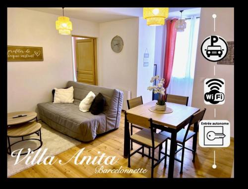 Barcelonnette Apartment | Villa Anita -centre ville -parking privé -wifi