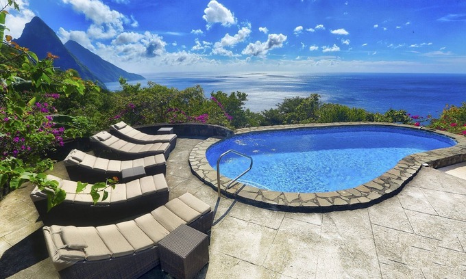 Mamin Villa | Villa Atabeyra - St Lucian Hillside Escape with Stunning Ocean and Piton Views