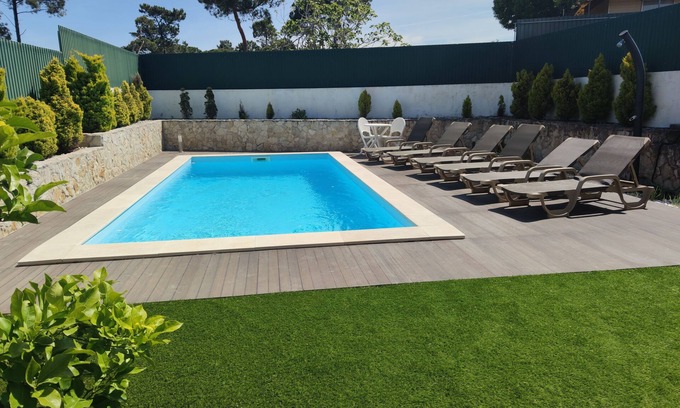 Fornos Villa | Villa Bellavista, near Lisbon beach, private pool, AC