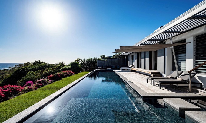 Grand-Bourg Villa | Villa Belle Galante with 180° sea view and infinity pool, 5 AC bedrooms