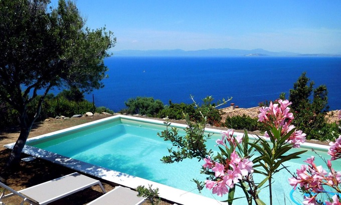 Terra Mala Villa | Villa Breathtaking sea views, private swimming pool, air-conditioning & wi-fi.