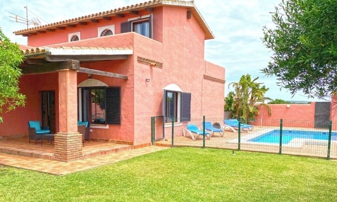 El Palmar Villa | Villa 'Casa Fatima' with Sea View, Private Pool and Wi-Fi
