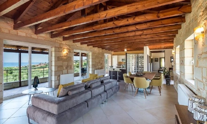 Kato Stalos Villa | Villa Chara Chania | Private Villa with Pool and Sea Views