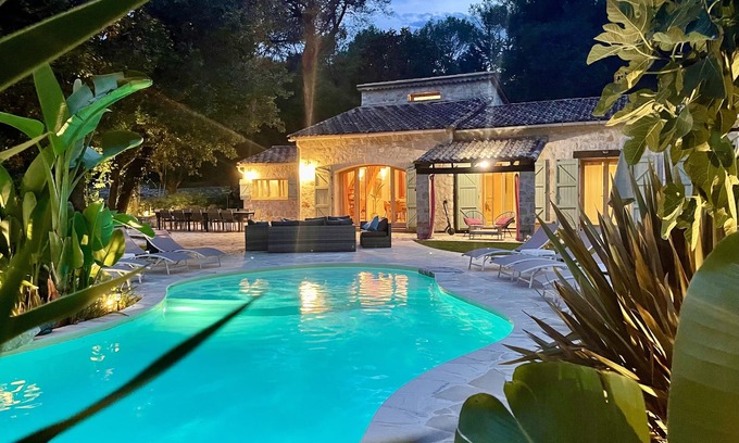 Le Collet Villa | Villa de Charme: Pool, SPA, Ideal Families