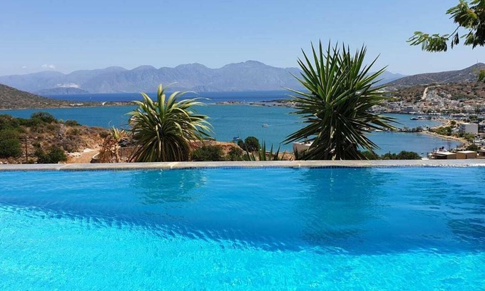 Mavrikiano Villa | Villa DORE, magnificent view of the sea and mirabello bay