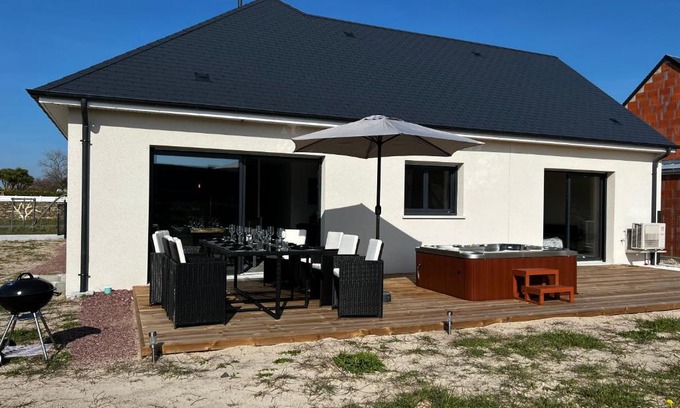 Bretteville-sur-Ay Villa | Villa en bord de mer SPA/Sauna (N)