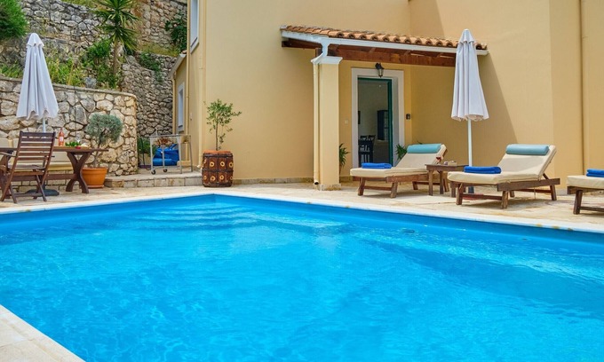 Apraos Villa | Villa Fotini with private heated pool Imerolia Kassiopi