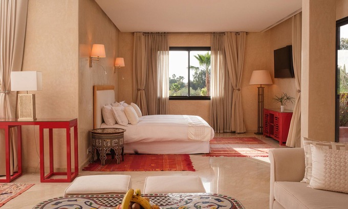 El Aggada Villa | Villa GRACE close to the Golfs with two private pools, SPA & Jacuzzi