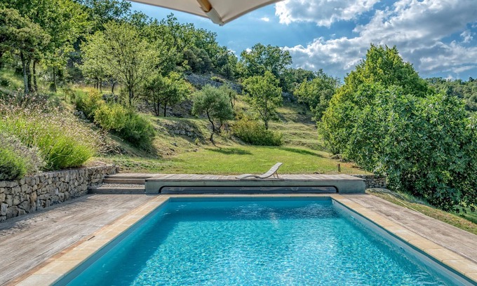 Banne Villa | Villa in Banne with Pool and Nature Trails