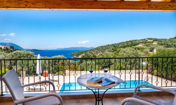 Meganisi Villa | Villa Kallisti | Private Pool & Sea View | Sleeps 6 people