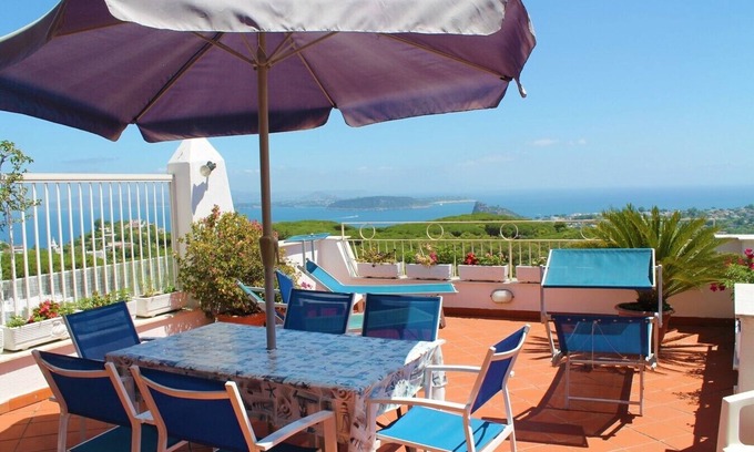 Fiaiano Apartment | Villa La Favola Suite Ischia Terrace with view
