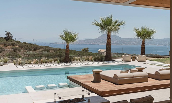 Sternes Villa | Villa Niolos I, Elegant Villa with Souda Bay Views by etouri