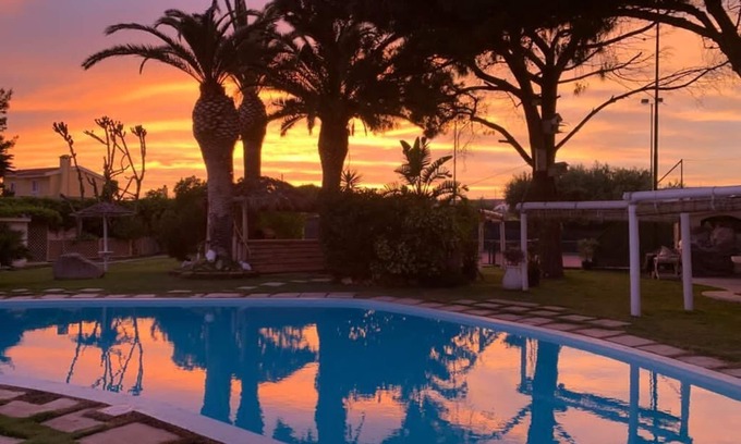 Quartu Sant'Elena Villa | Villa Oleandra Quartu Sant'Elena, private pool and tennis court, 4,000m garden