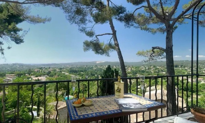 Saint-Paul-de-Vence Villa | Villa Olivade. Panoramic Sea Views - Private Balconies, Terraces & Garden