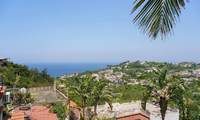 Casamicciola Terme Villa | Villa 'Panorama Isola Di Ischia' with Sea View, Wi-Fi and Air Conditioning
