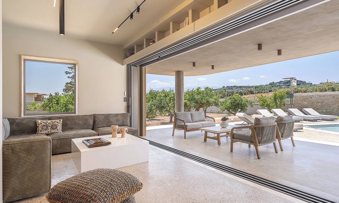 Maleme Villa | Villa Portokalea, 200m From The Beach, Heated Pool