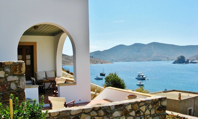 Grikos Villa | Villa Principessa a few meters from the sea, breathtaking view