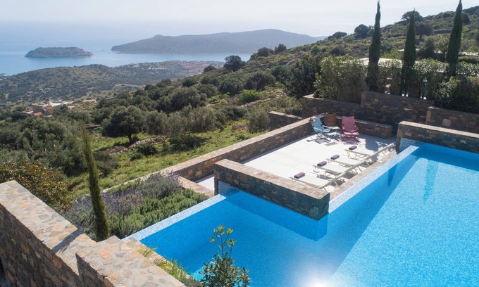 Kounelion Villa | Villa Sendal with Stunning Views to Spinalonga & Elounda Bay