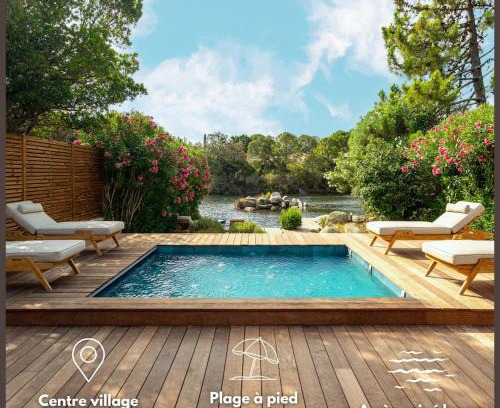 Lecci Villa | Villa Siempetru, 8 pers, lagon & plage à pied
