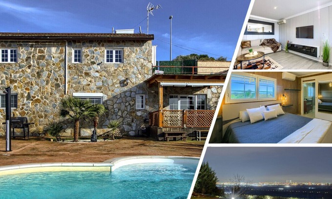 Paracuellos de Jarama Villa | Villa Sierra | Pool | Madrid skyline view | BBQ