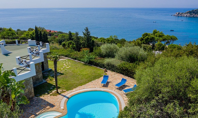Torre delle Stelle Villa | Villa Smeralda - Salt water pool, Sea view, Mediterranean nature 200 mt from sea