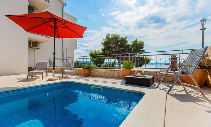Dugi Rat Villa | Villa Tergo with pool and panoramic view