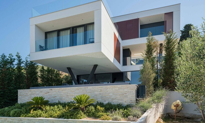 Municipality of Kali Villa | Villa Trinity direct on sea with private pool