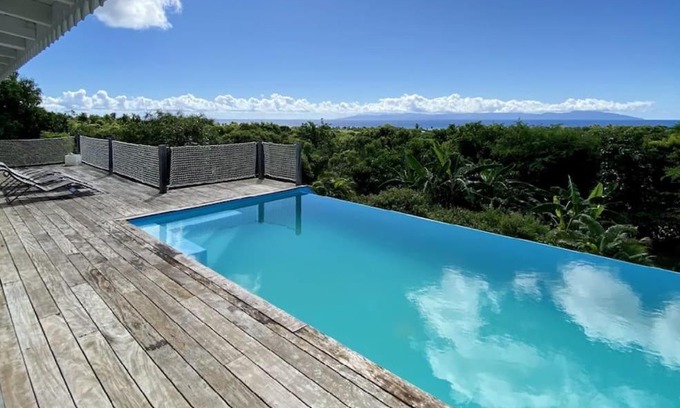 Grand-Bourg Villa | Villa typique vue sur mer-VIlla Marinelo