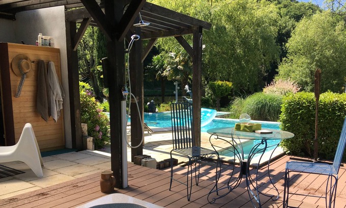Inzinzac-Lochrist House | Villa with heated pool, SPA, for 12 people, on the banks of the Blavet river