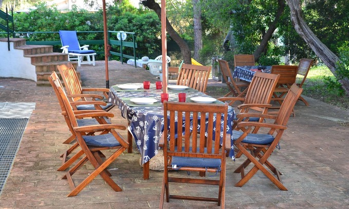 Saline Sadun Villa | VillaBasilio in pine forest mt 50 from the beach private access 3000 sqm garden