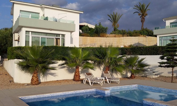 Esentepe Villa | Village Location with Stunning Sea/Pool Views- 3 minutes walk from restaurants