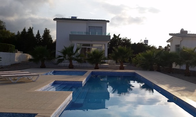 Esentepe Villa | Village Location with stunning Sea/Pool views, 3 minutes walk from restaurants