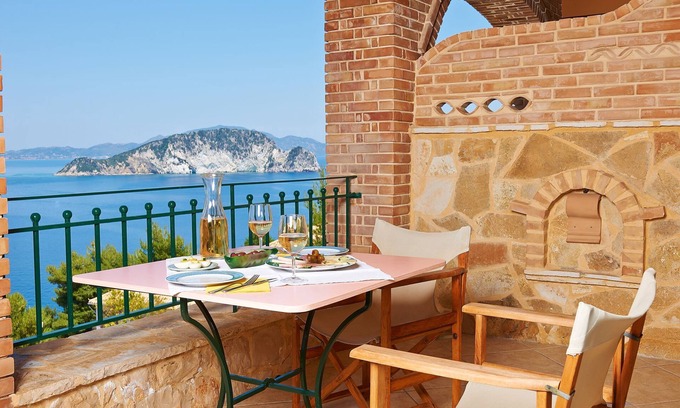 Marathias Apartment | Villas Cavo Marathia - apartment panoramic sea views, pool in dream location