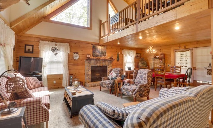 Fulks Run House | Virginia Mountain Cabin with Decks and Fireplaces