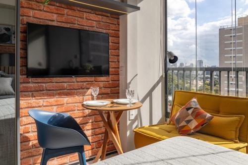 Vila Olimpia Apartment | Vista 8º andar,Impecável,Office,instagramável