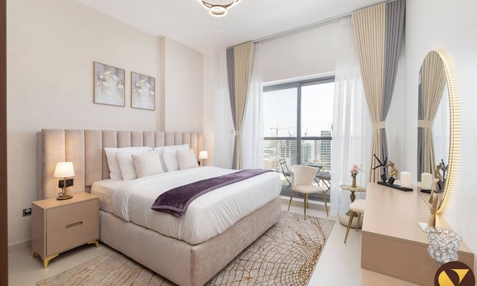 Jumeirah Village Circle Apartment | Vogue Jeewar 13th floor JVC joging Track