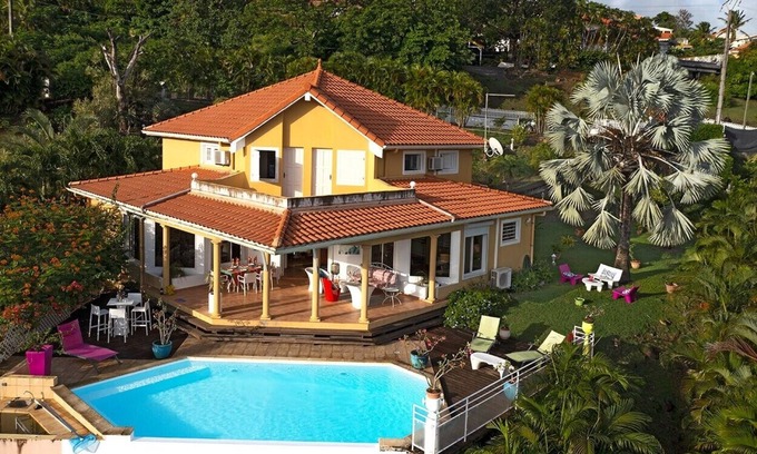 Case-Pilote House | VUE Caraibes 4 Chambres Case Pilote Piscine vue mer