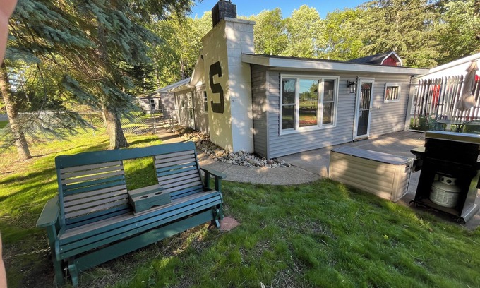 Cadillac Cottage | W Lake Mitchell. Private shared frontage. Quiet side of lake. ORV trail access.