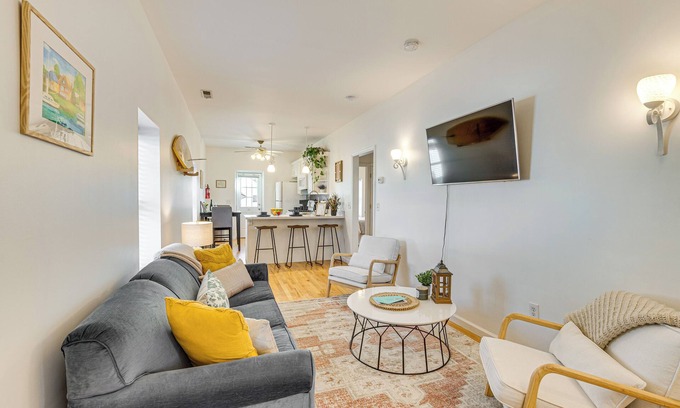 Keansburg House | Walk to Beach: Keansburg Home w/Patio & Fire Pit!