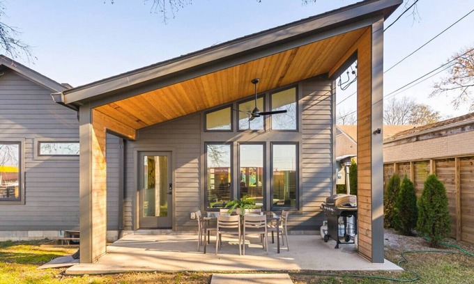 McFerrin Park House | Walk to Restaurants - Outdoor Patio with Grill & Fit Pit, 1 Mile to Stadium & Downtown